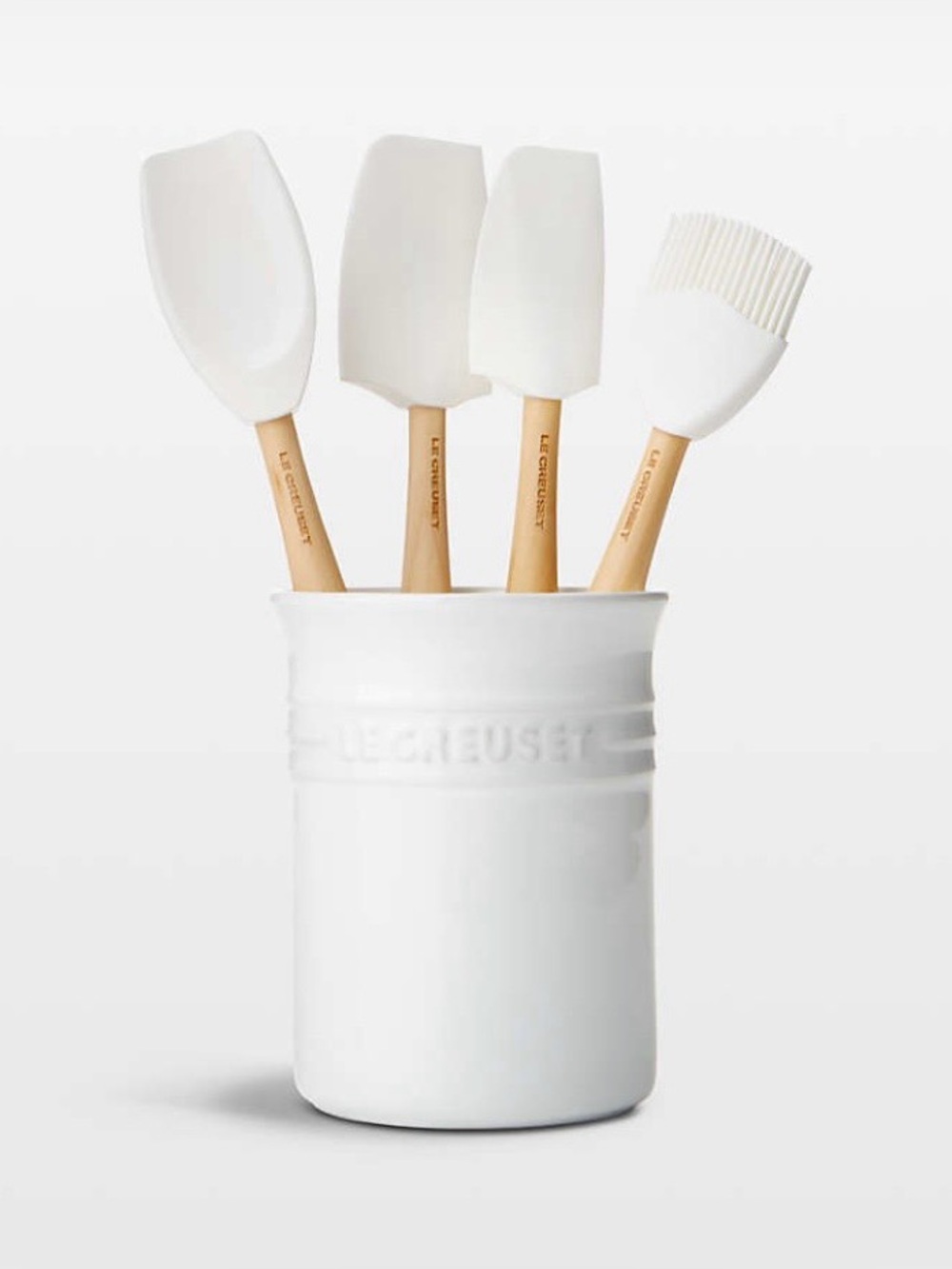 NWT Le Creuset White Utensil Holder (only)
